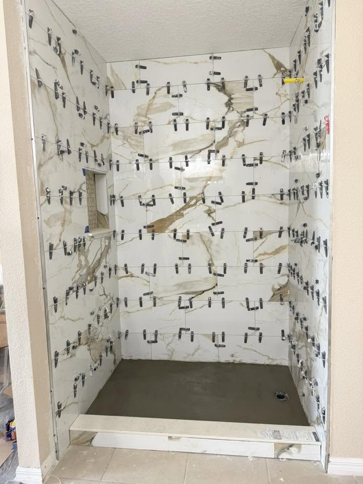 Framing and tile work